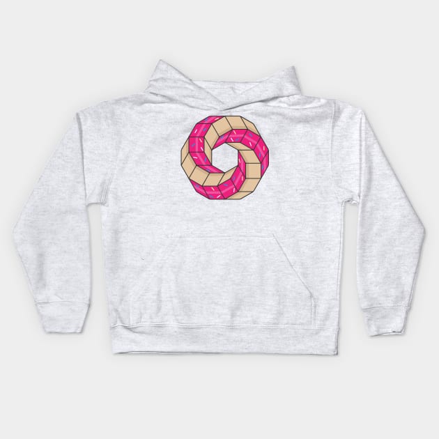 Infinite Doughnut Kids Hoodie by EdgeoftheMap